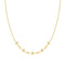Gold Sparkling Star Station Necklace